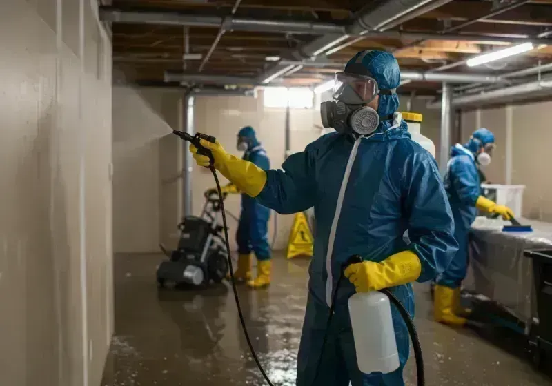 Basement Sanitization and Antimicrobial Treatment process in Independence, MO