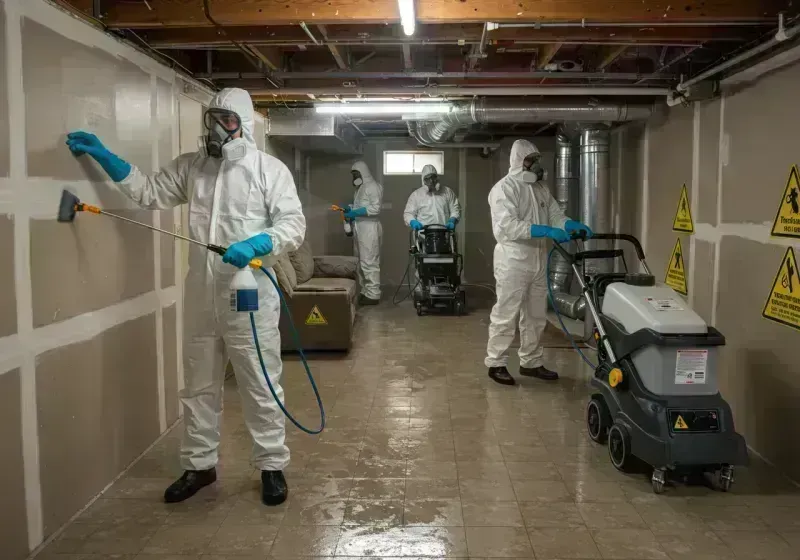 Basement Moisture Removal and Structural Drying process in Independence, MO